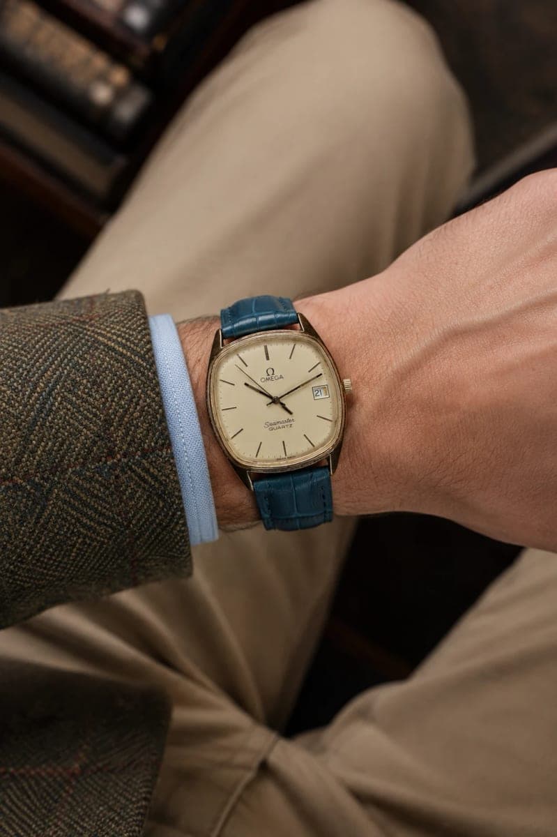 A vintage watch photographed in the studio